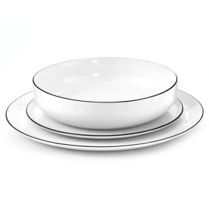 AMEFA Les Assiettes Creuses<Assiette à salade et pâtes Yaka Noir, Médard de Noblat