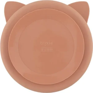 Enfant Trixie La Vaisselle Pour Enfant<Assiette compartiments silicone avec ventouse Mrs Cat,