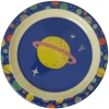 Enfant Rice La Vaisselle Pour Enfant<Assiette Plate Bleu Galaxy Print en mélamine,