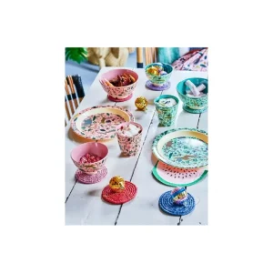 Enfant Rice La Vaisselle Pour Enfant<Assiette plate rose Jungle en mélamine,