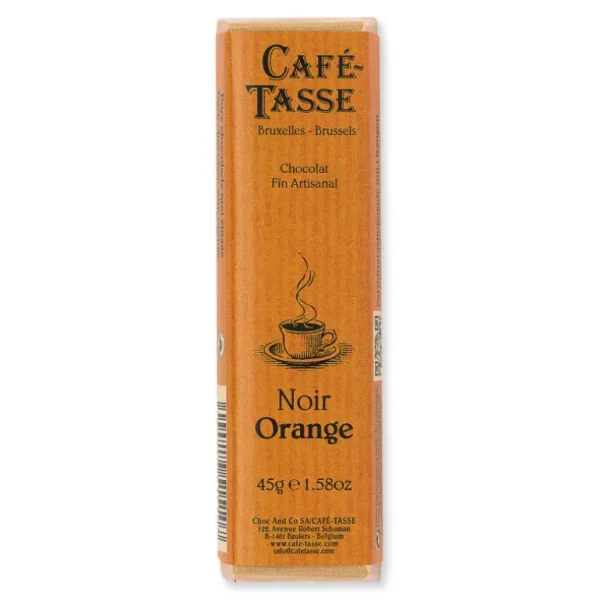 Café Tasse Le Chocolat<Barre de chocolat Noir Orange,