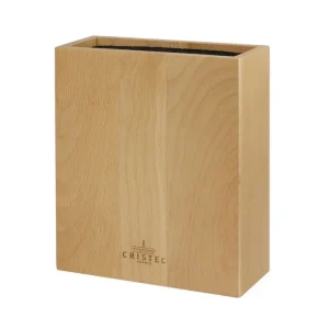 CRISTEL Blocs Couteaux<Bloc Couteaux rectangulaire en bois de Hêtre,