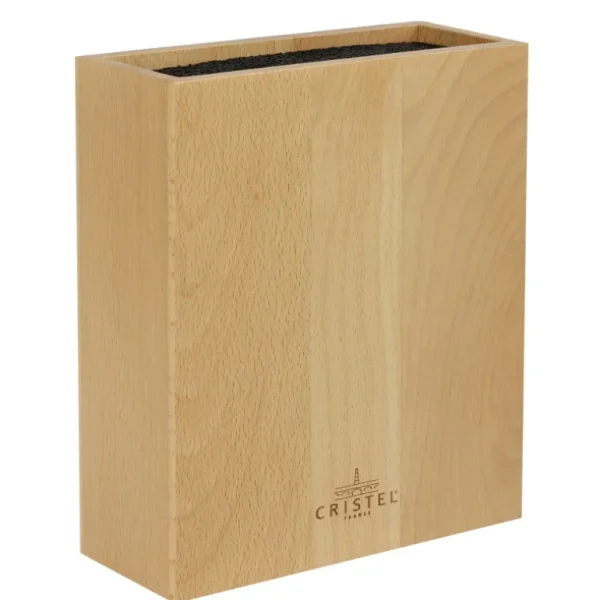 CRISTEL Blocs Couteaux<Bloc Couteaux rectangulaire en bois de Hêtre,