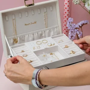 Maison Scarlett Les Bijoux | Les Accessoires<Boîte à Bijoux Louise Lin Beige,