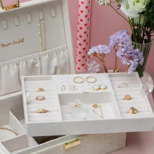 Maison Scarlett Les Bijoux | Les Accessoires<Boîte à Bijoux Louise Lin Beige,