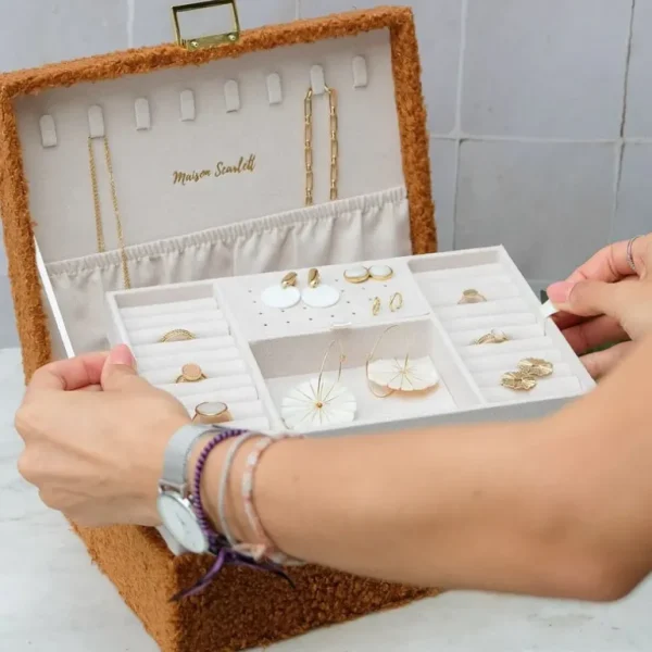 Maison Scarlett Les Bijoux | Les Accessoires<Boîte à Bijoux Louise Moumoute Camel,