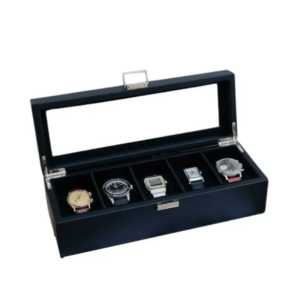 Maison Scarlett Les Accessoires<Boîte à Montres de Voyage Jean 5 emplacements Noir,