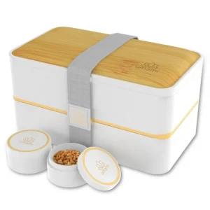 Umami Boîtes Repas Et Accessoires<Boîte Bento Original 1.2 L Blanc & Bambou,