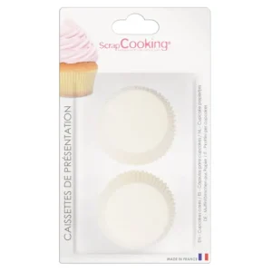 ScrapCooking Les Cupcakes<Boîte de +/- 36 caissettes blanches,