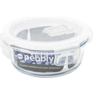 PEBBLY Boîtes Hermétiques<Boîte ronde en verre 400ml,