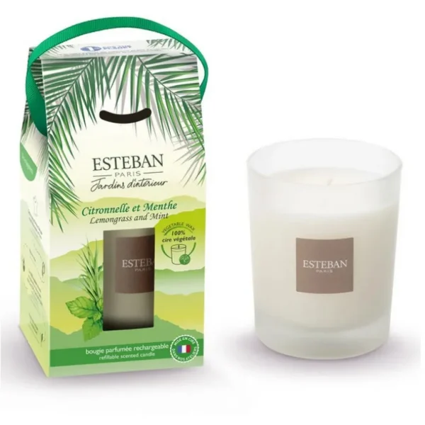 ESTEBAN Bougies Parfumées | Bougies Décoratives<Bougie parfumée 180 gr Citronnelle et Menthe,