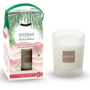 ESTEBAN Bougies Parfumées | Bougies Décoratives<Bougie parfumée 180 gr Lotus et Amande Douce,