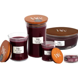 Woodwick Parfums D'Intérieur | Bougies Parfumées<Bougie parfumée Black cherry,