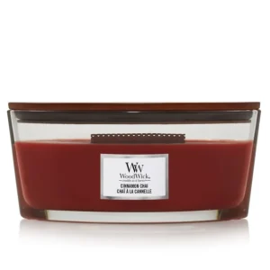 Woodwick Bougies Décoratives | Bougies Parfumées<Bougie parfumée Ellipse Chaï à la cannelle,