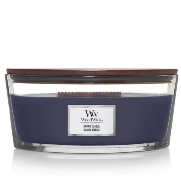 Woodwick Bougies Parfumées<Bougie parfumée Ellipse Dahlia Hinoki,