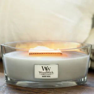 Woodwick Bougies Parfumées<Bougie parfumée Ellipse Douceur de Laine,