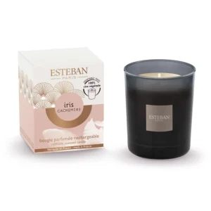 ESTEBAN Bougies Parfumées | Bougies Décoratives<Bougie parfumée initiale 180g Iris Cachemire,