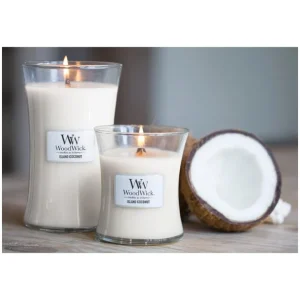 Woodwick Parfums D'Intérieur | Bougies Parfumées<Bougie parfumée Noix de coco des iles,