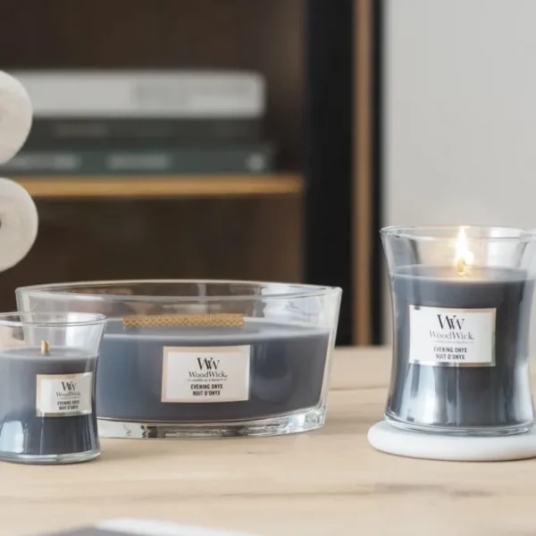 Woodwick Bougies Parfumées | Bougies Décoratives<Bougie parfumée Nuit d'Onyx,