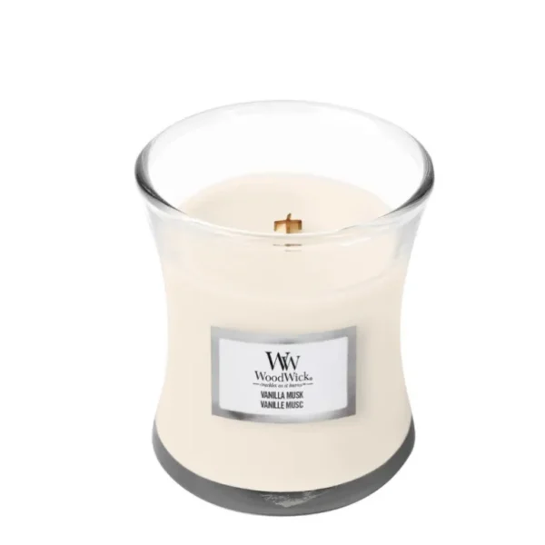 Woodwick Bougies Parfumées<Bougie parfumée Vanille Musc,