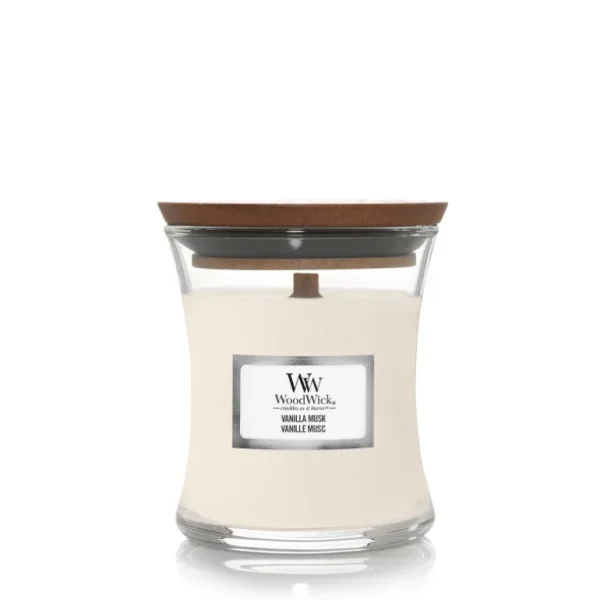 Woodwick Bougies Parfumées<Bougie parfumée Vanille Musc,