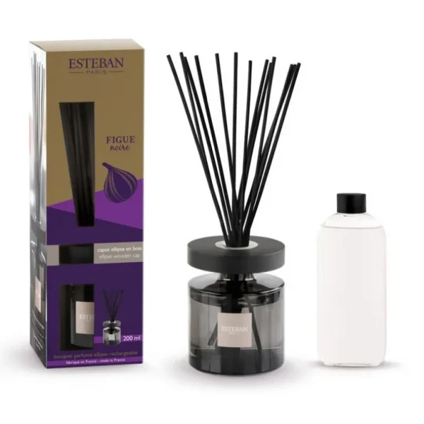 ESTEBAN Diffuseurs De Parfum D'Intérieur<Bouquet parfumé Ellipse Figue Noire,