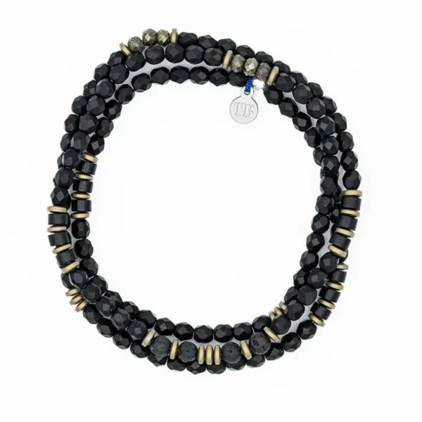 Têtes Blondes Les Bijoux<Bracelet Homme 3 tours Gentleman Panther,