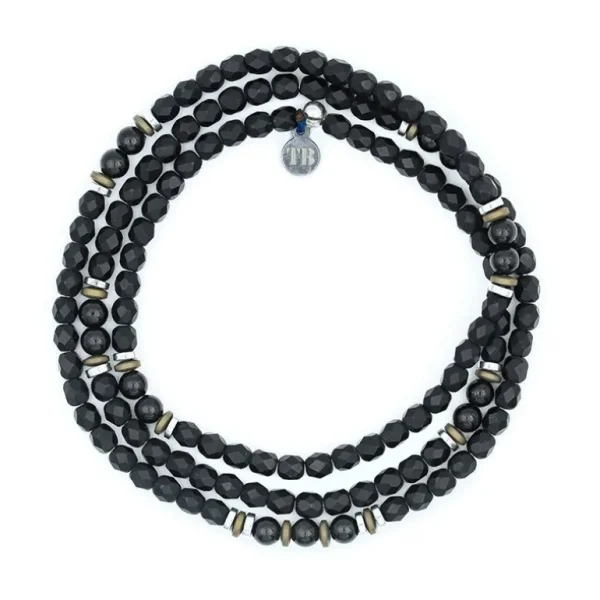 Têtes Blondes Les Bijoux<Bracelet Homme 3 tours Magnetic Gentleman Tourmaline Noire,