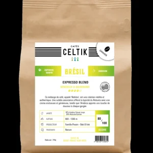 Cafés Celtik Les Cafés<Café Bio Brésil Expresso Blend,