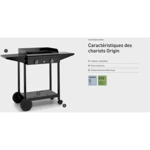 FORGE ADOUR Planchas Et Accessoires<Chariot Origin 60 acier,