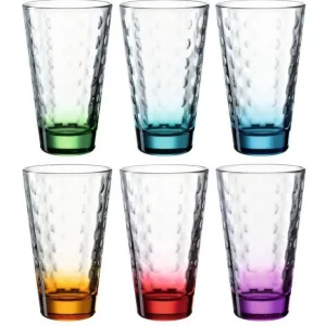 LEONARDO Chopes Et Gobelets<Coffret 6 chopes assorties Optic Color, Léonardo