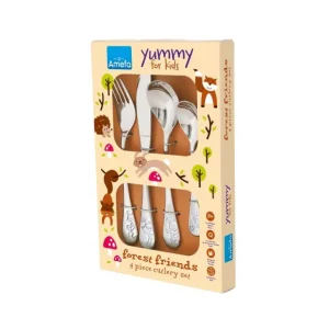 Enfant AMEFA Les Couverts Pour Enfant<Coffret 4 couverts enfant Forest Friends,