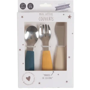 Enfant Amadeus Les Petits Les Couverts Pour Enfant<Coffret 3 couverts silicone,