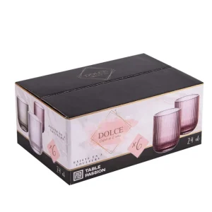 Table Passion Chopes Et Gobelets<Coffret 6 gobelets 24 cl Dolce Rose,