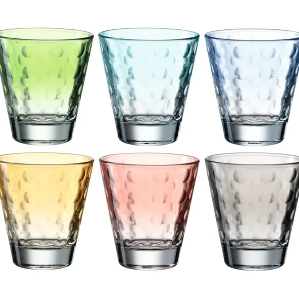 LEONARDO Verres Apéritif | Verres À Cocktail<Coffret 6 gobelets assortis Optic pastel, Léonardo