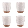 Table Passion Bols, Mugs Et Tasses<Coffret 4 gobelets 20cl Jaspe Beige,