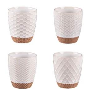 Table Passion Bols, Mugs Et Tasses<Coffret 4 gobelets 20cl Jaspe Beige,