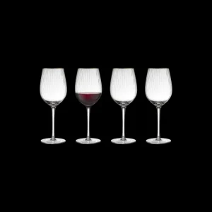 LYNGBY GLAS Verres À Vin<Coffret 4 verres à vin 40 cl Palermo Gold,