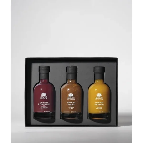 À L'OLIVIER Huile & Vinaigre<Coffret acidulé Vinaigres & Fruits en mignonettes, A L'OLIVIER