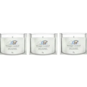 Yankee Candle Bougies Parfumées<Coffret de 3 Bougies Votives Parfumées Couverture Douce,