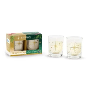 ESTEBAN Bougies Parfumées | Bougies Décoratives<Coffret duo de mini bougies Noël Sapin Exquis, Estéban