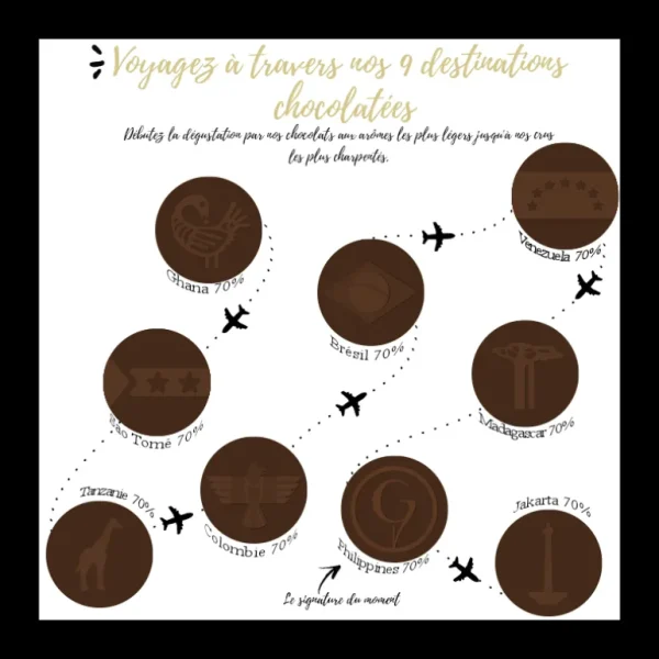 Vincent Guerlais Le Chocolat<Coffret Tour du monde cacao,