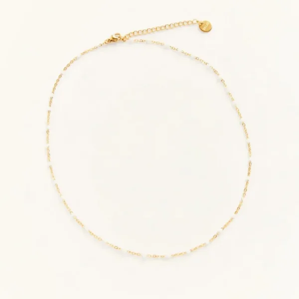 Palas Les Bijoux<Collier Castelo Choker blanc,