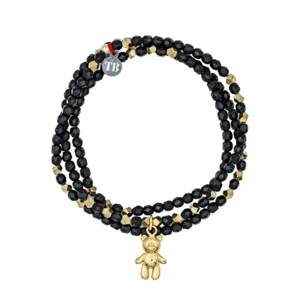 Têtes Blondes Les Bijoux<Collier et Bracelet 3 tours Doudou Dédé Noir,