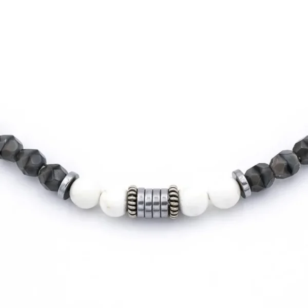 Têtes Blondes Les Bijoux<Collier et Bracelet 3 tours Gentleman Silver Pepper,