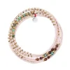 Têtes Blondes Les Bijoux<Collier et Bracelet 6 tours New Andy Rose Guimauve,