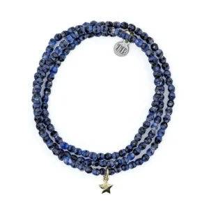 Têtes Blondes Les Bijoux<Collier et Bracelet 3 tours Star Gold Denim,