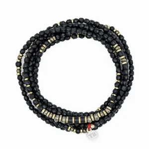 Têtes Blondes Les Bijoux<Collier et Bracelet 6 tours Black Panther,