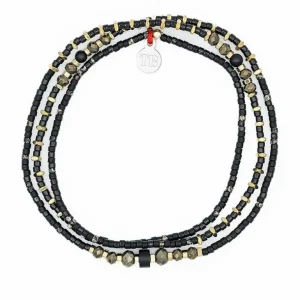 Têtes Blondes Les Bijoux<Collier et Bracelet 3 tours Black Panther Slim,