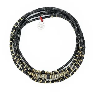 Têtes Blondes Les Bijoux<Collier et Bracelet 6 tours Black Panther Slim,